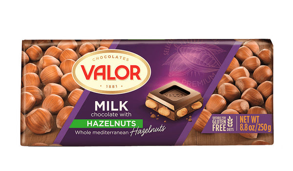 Milk chocolate and hazelnuts Valor - Your Spanish Corner